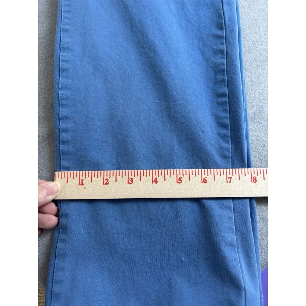 Bonobos Mens Chino Pants 36 X 31 Flat Front Slim Fit Stretch Blue Preppy Office